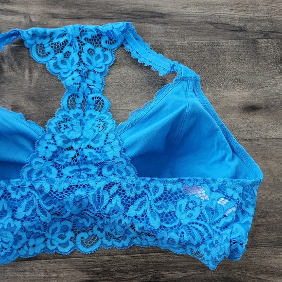 Xhilaration Racerback Wireless Padded Bralette Blue Women's XL NWT - Picture 10 of 16